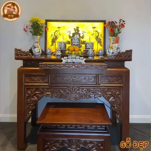 Bàn Thờ Án Gian Gỗ Gụ