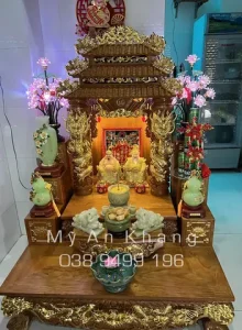 Bàn Thờ Ông Địa Bằng Nhôm Kính
