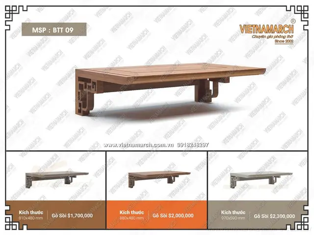 Bàn Thờ Treo Tường Thông Minh