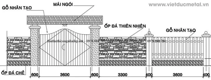 Bản Vẽ Cổng Nhà Đẹp