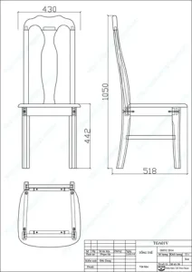 Bản Vẽ Thiết Kế Bàn Ghế