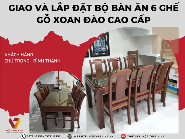 Báo Giá Bộ Bàn Ăn 6 Ghế
