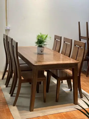 Bộ Bàn An 6 Ghế Gỗ Sồi Bộ Bàn An 6 Ghế Gỗ Sồi