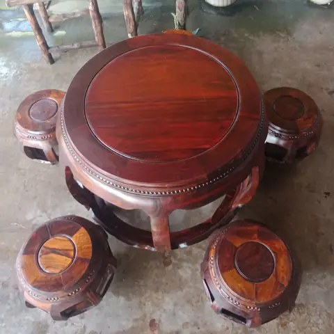 Bộ Bàn Ghế Tròn Cổ Bộ Bàn Ghế Tròn Cổ