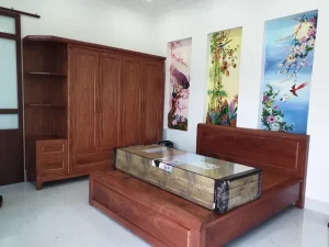 Bộ Giường Tủ Gỗ Hương