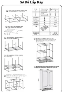 Cách Lắp Tủ Vải 3 Ngăn
