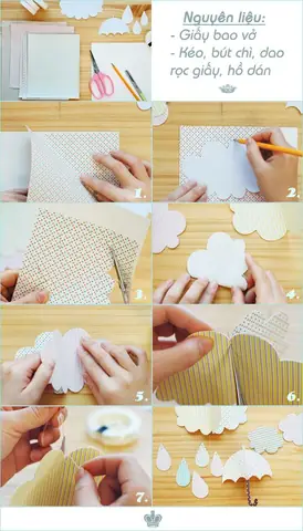 Cắt Dán Giấy Trang Trí Phòng