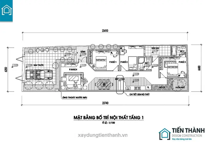File Cad Nhà Cấp 4 3 Phòng Ngủ File Cad Nhà Cấp 4 3 Phòng Ngủ