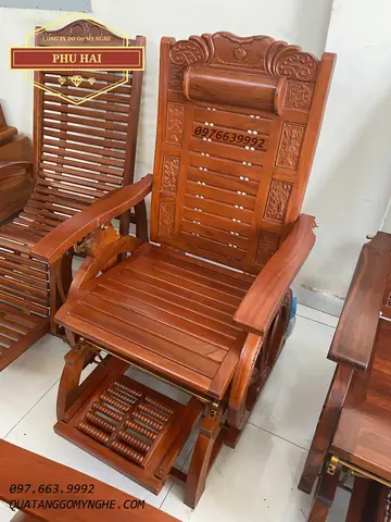 Ghế Ngả Lưng Bằng Gỗ Ghế Ngả Lưng Bằng Gỗ