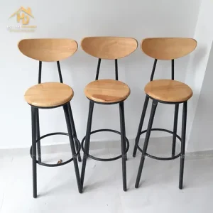 Ghế Quầy Bar Chân Gỗ