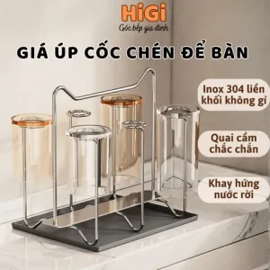 Giá Inox Để Cốc Chén