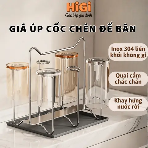 Giá Inox Để Cốc Chén