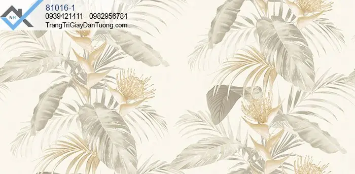 Giấy Dán Tường Lá Chuối Giấy Dán Tường Lá Chuối
