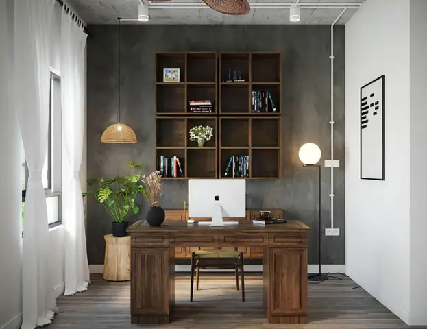 Hóa Giải Bàn Làm Việc Đối Diện Cửa Ra Vào