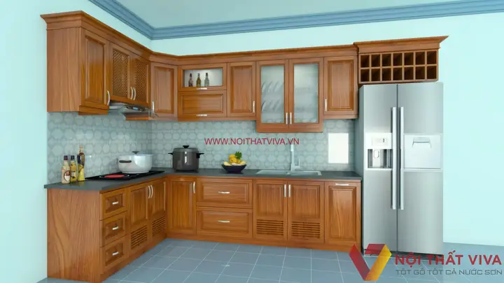 Kệ Bếp Gỗ Cao Cấp Kệ Bếp Gỗ Cao Cấp