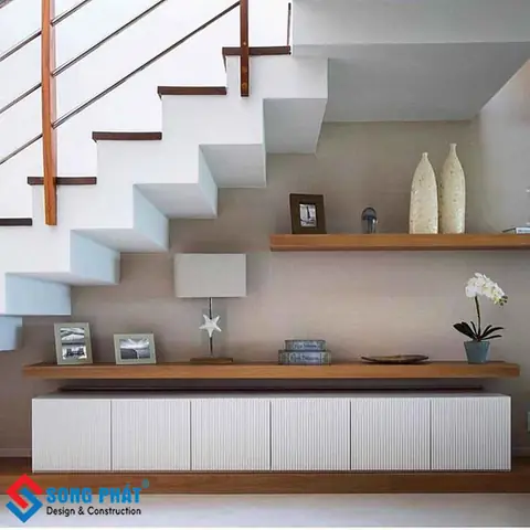 Kệ Cầu Thang Đơn Giản Kệ Cầu Thang Đơn Giản