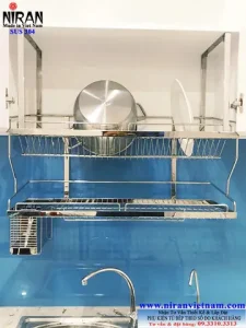 Kệ Chén Inox Gắn Tủ Bếp