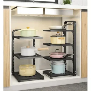 Kệ Để Xoong Nồi 5 Tầng