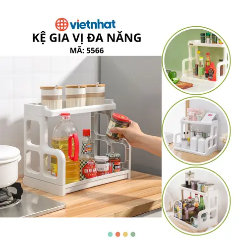 Kệ Đựng Gia Vị Nhà Bếp 2 Tầng Chữ H Kệ Đựng Gia Vị Nhà Bếp 2 Tầng Chữ H