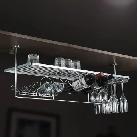Kệ Treo Inox Quầy Bar Kệ Treo Inox Quầy Bar