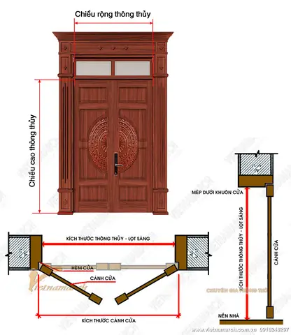 Kích Thước Cửa Phòng Thờ Kích Thước Cửa Phòng Thờ