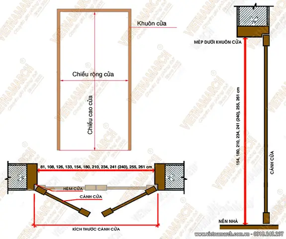 Kích Thước Cửa Phòng Thờ Kích Thước Cửa Phòng Thờ