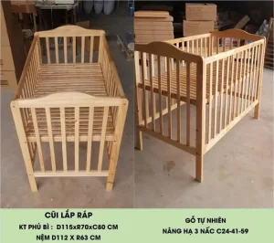 Kích Thước Giường Cũi Cho Bé