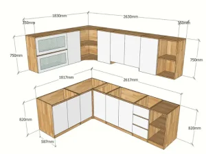Kích Thước Kệ Bếp Chuẩn