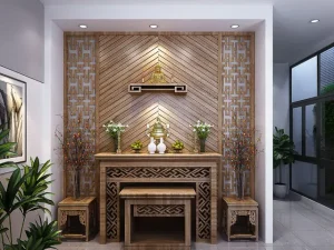 Mẫu Bàn Thờ Xây Bằng Gạch