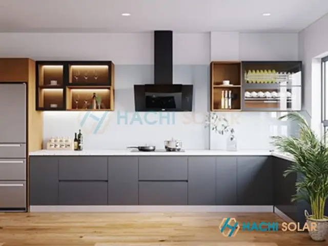 Mẫu Bếp Không Có Tủ Trên Mẫu Bếp Không Có Tủ Trên