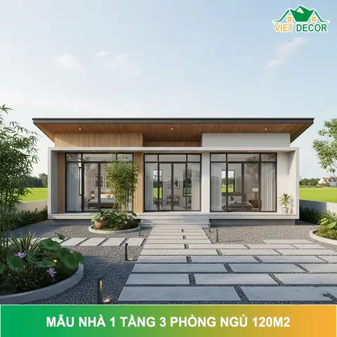 Mẫu Nhà 1 Tầng 3 Phòng Ngủ Mẫu Nhà 1 Tầng 3 Phòng Ngủ