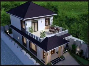 Mẫu Nhà 1 Tầng Có Sân Thượng