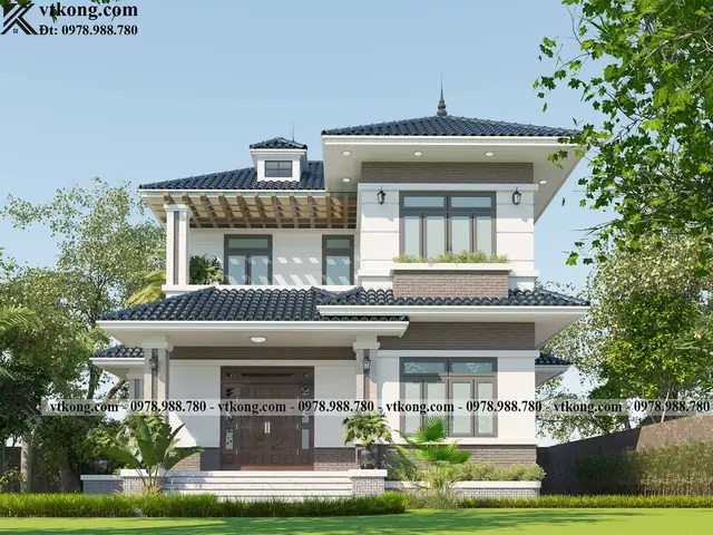 Mẫu Nhà 2 Tầng 9x13m Mẫu Nhà 2 Tầng 9x13m