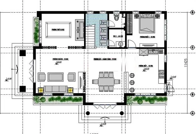 Mẫu Nhà 2 Tầng 9x13m Mẫu Nhà 2 Tầng 9x13m