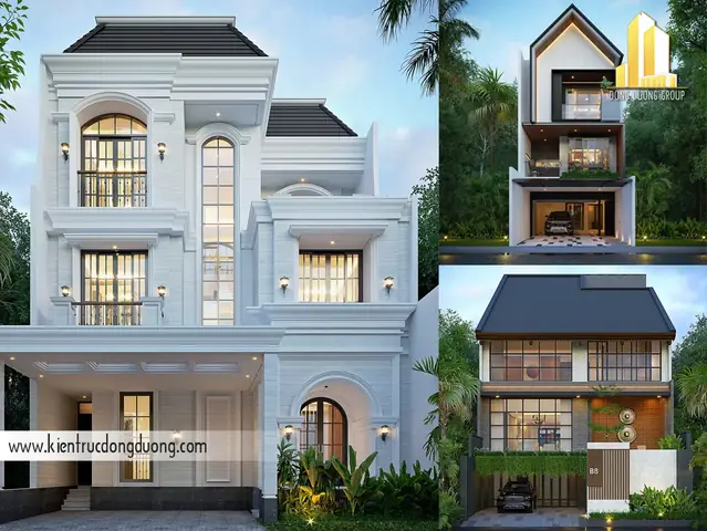 Mẫu Nhà Biệt Thự Phố