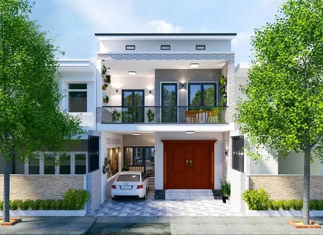 Mẫu Nhà Ngang 7m 2 Tầng Mẫu Nhà Ngang 7m 2 Tầng