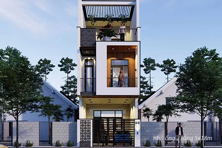 Mẫu Nhà Ống 2 Tầng Đẹp 2018 Mẫu Nhà Ống 2 Tầng Đẹp 2018