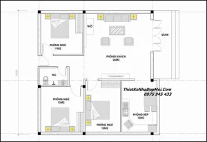 Mẫu Thiết Kế Nhà Cấp 4 10x10m
