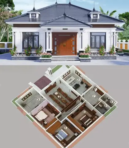 Nhà Cấp 4 1 Tầng 3 Phòng Ngủ Nhà Cấp 4 1 Tầng 3 Phòng Ngủ