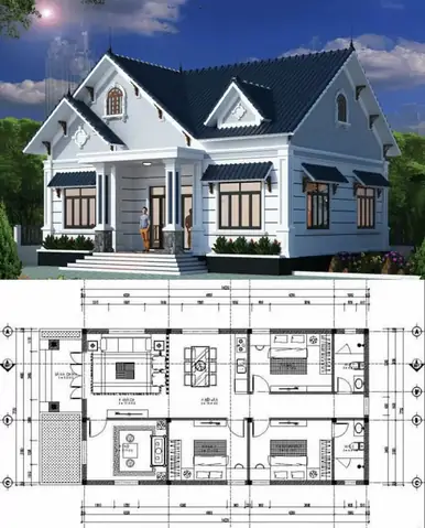 Nhà Cấp 4 1 Tầng 3 Phòng Ngủ Nhà Cấp 4 1 Tầng 3 Phòng Ngủ
