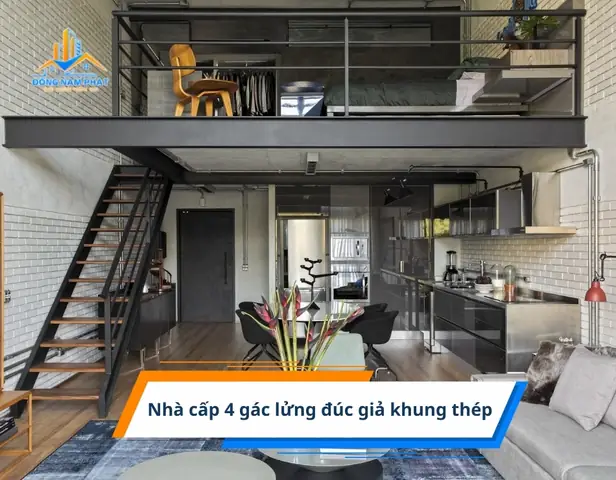 Nhà Cấp 4 Có Gác Xép