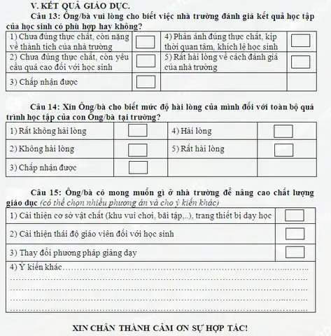 Phiếu Khảo Sát Bếp Ăn Tập Thể Phiếu Khảo Sát Bếp Ăn Tập Thể