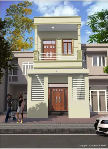 Sơn Nhà Ống 2 Tầng Đẹp Sơn Nhà Ống 2 Tầng Đẹp