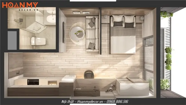 Thiết Kế Chung Cư 40m2 Thiết Kế Chung Cư 40m2