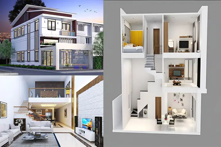 Thiết Kế Nhà 30m Có Gác Lửng Thiết Kế Nhà 30m Có Gác Lửng