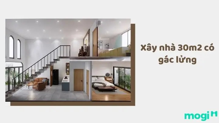 Thiết Kế Nhà 30m Có Gác Lửng Thiết Kế Nhà 30m Có Gác Lửng