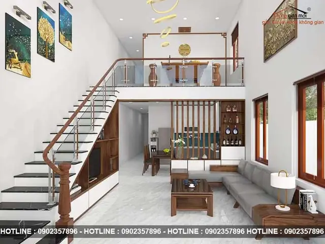 Thiết Kế Nhà 5x15m Có Gác Lửng