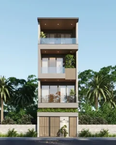 Thiết Kế Nhà 5x20m Có Thang Máy