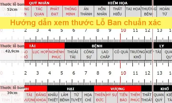 Thước Lỗ Ban 42.9 Cm Dương Trạch