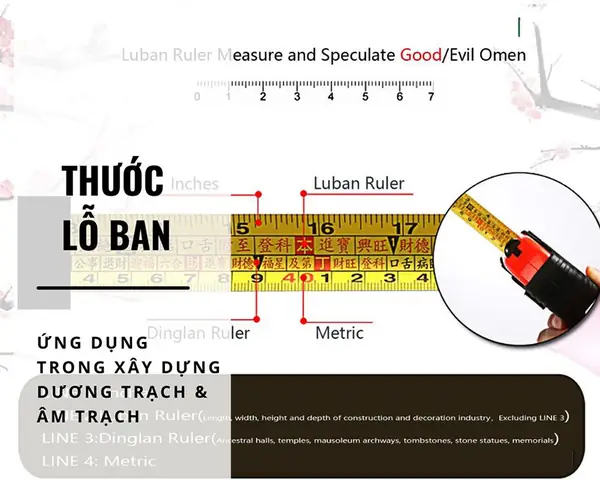 Thước Lỗ Ban 42.9 Cm Dương Trạch